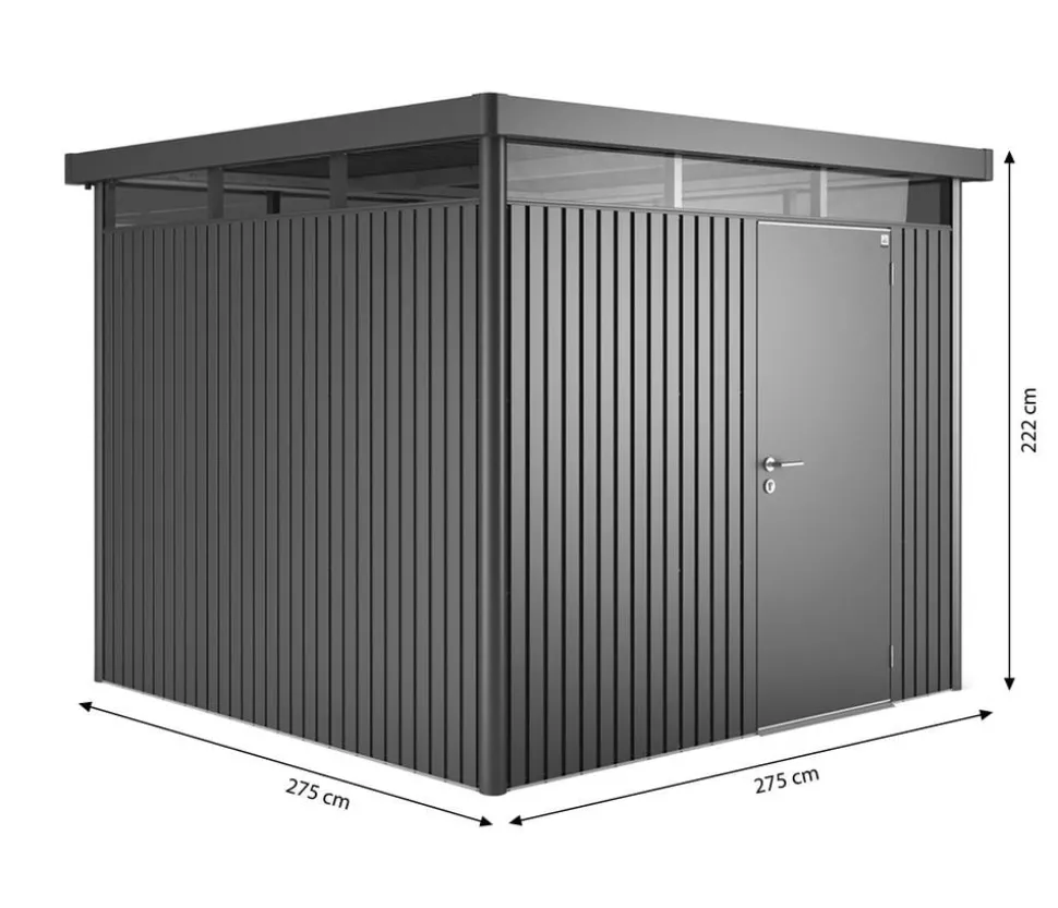 Biohort Gerätehaus HighLine H4, ca. B275/H222/T275 cm