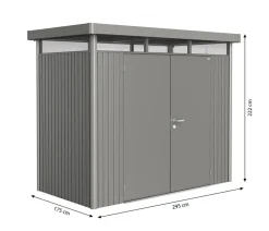 Biohort Gerätehaus HighLine H1, ca. B275/H222/T155 cm