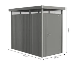 Biohort Gerätehaus HighLine HS, ca. B155/H222/T275 cm
