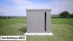 Biohort Gerätehaus Neo 4B, ca. B236/H222/T348 cm