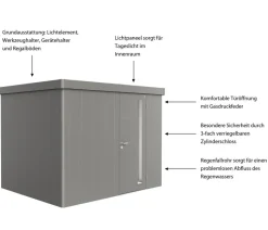 Biohort Gerätehaus Neo 2C, ca. B292/H222/T236 cm
