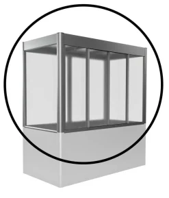 Biohort Gewächshausaufsatz Florentina für Größe 2 x 1 m, ca. B201,6/H136,4/T104 cm