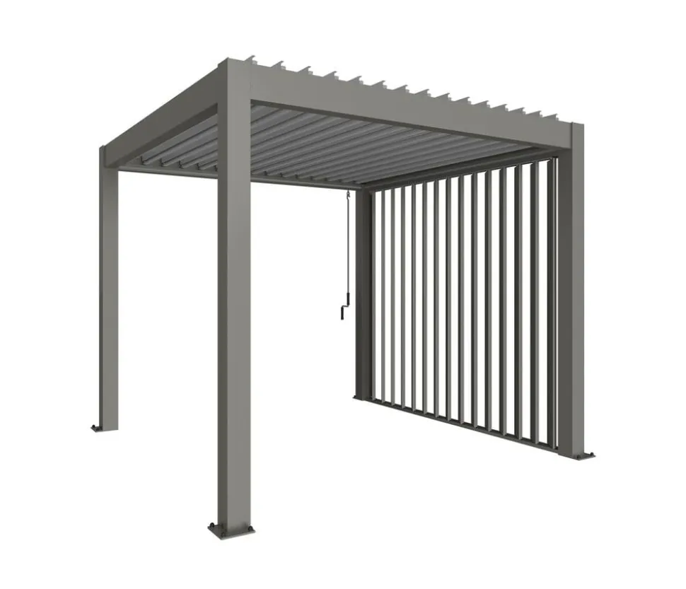 Biohort Lamellenseitenwand Gr. 3 m, ca. B235/H10/T272 cm