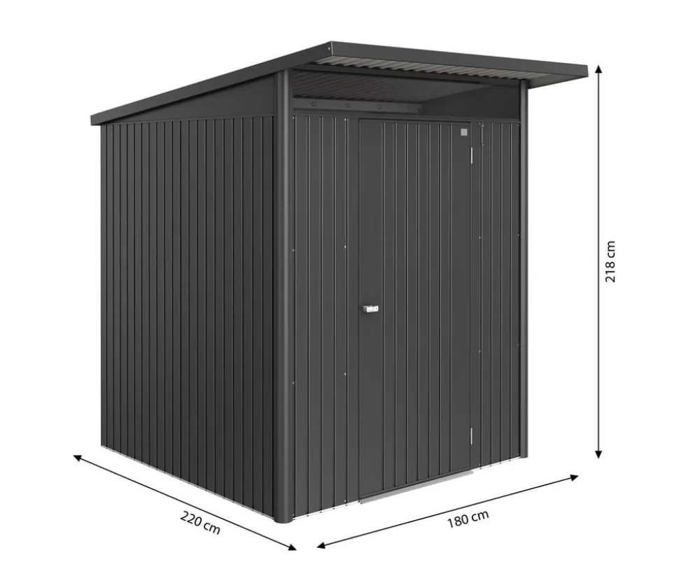 Biohort Metallgerätehaus AvantGarde ECO A1, ca. B180/H218/T220 cm