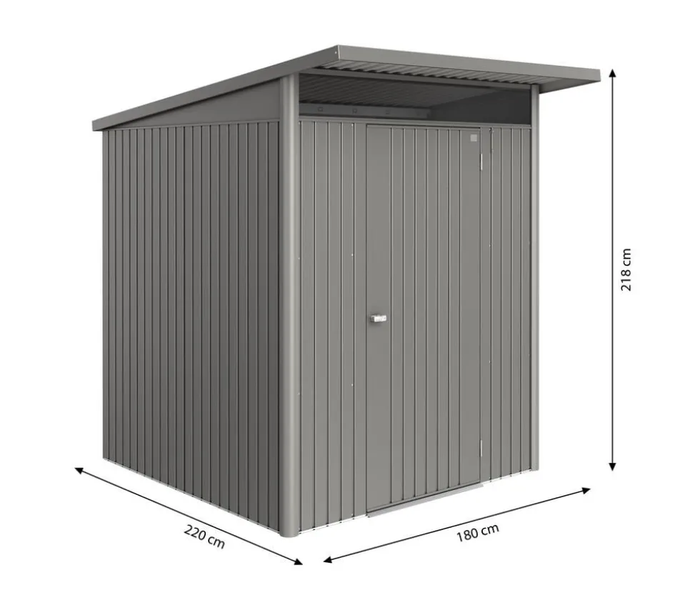Biohort Metallgerätehaus AvantGarde ECO A1, ca. B180/H218/T220 cm