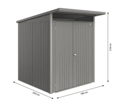 Biohort Metallgerätehaus AvantGarde ECO A1, ca. B180/H218/T220 cm