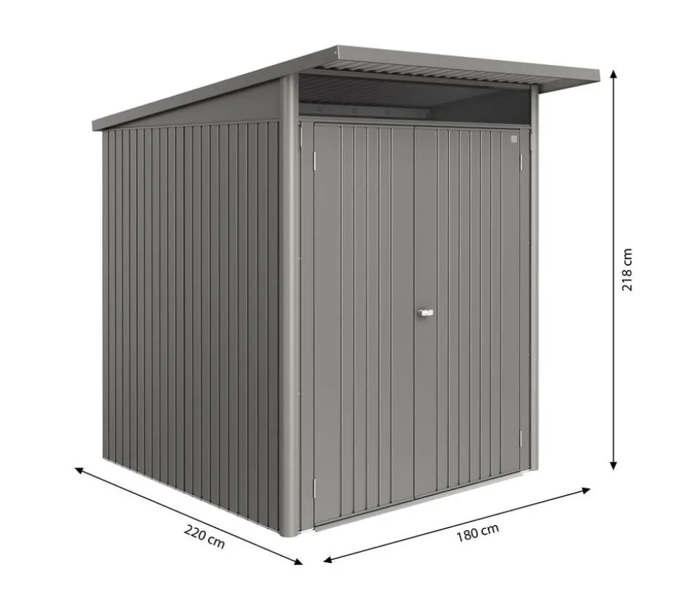 Biohort Metallgerätehaus AvantGarde ECO A1, ca. B180/H218/T220 cm
