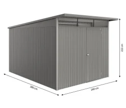Biohort Metallgerätehaus AvantGarde ECO A2, ca. B180/H218/T260 cm