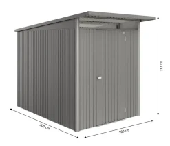 Biohort Metallgerätehaus AvantGarde ECO A3, ca. B180/H217/T300 cm