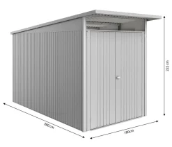 Biohort Metallgerätehaus AvantGarde ECO A4, ca. B180/H222/T380 cm