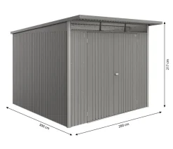 Biohort Metallgerätehaus AvantGarde ECO A7, ca. B260/H217/T300 cm