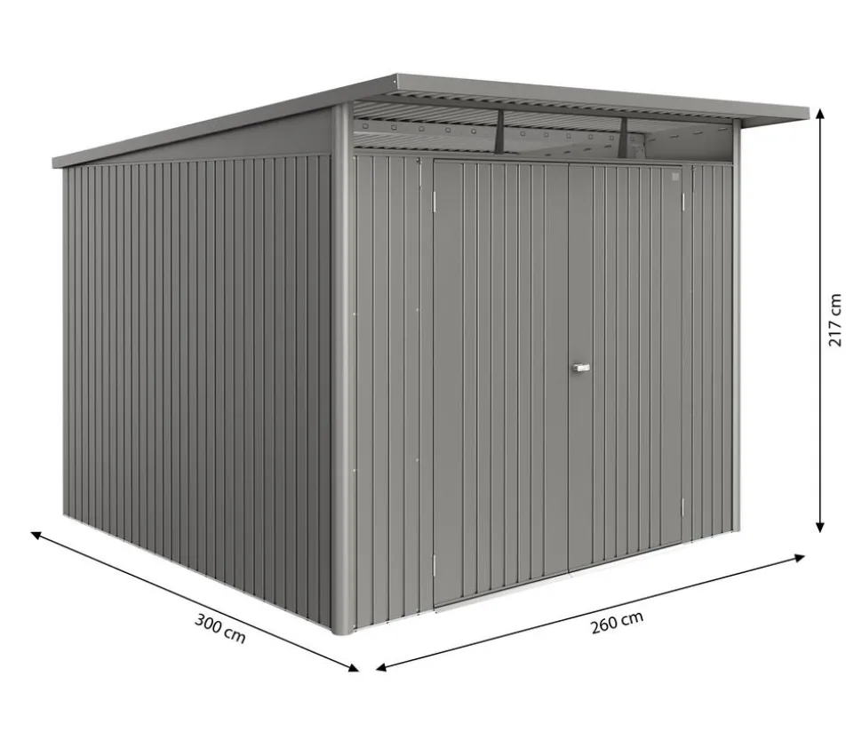 Biohort Metallgerätehaus AvantGarde ECO A7, ca. B260/H217/T300 cm