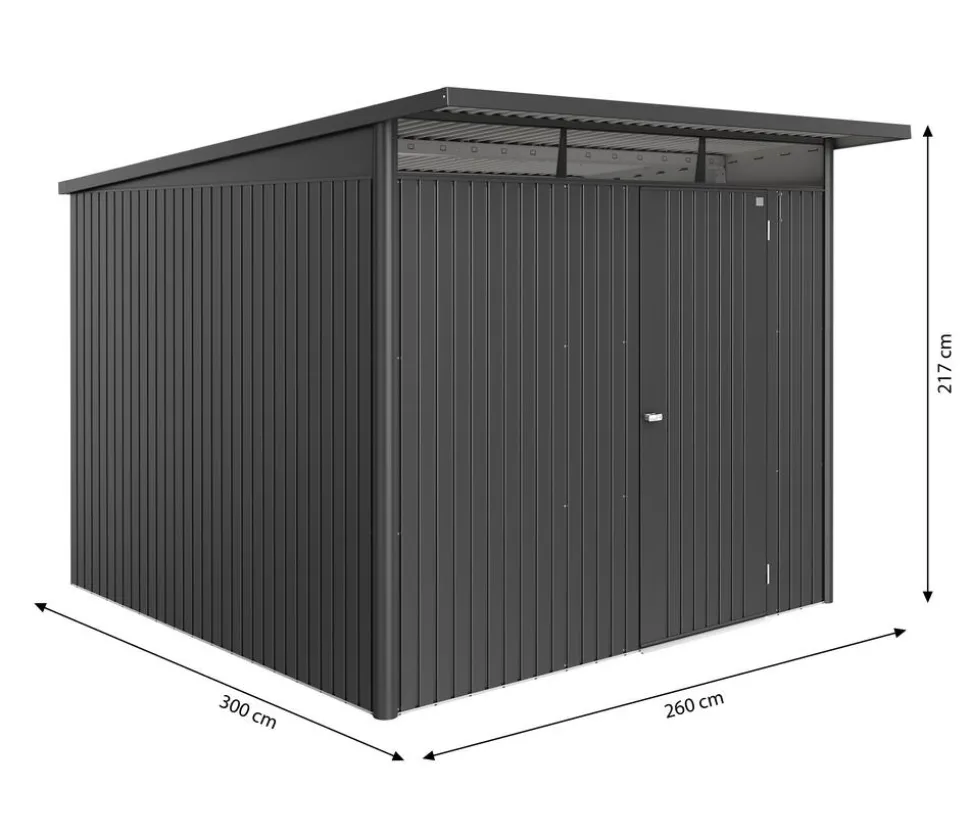 Biohort Metallgerätehaus AvantGarde ECO A7, ca. B260/H217/T300 cm