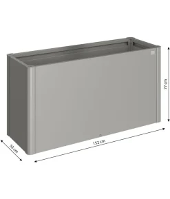 Biohort Metall HochBeet 1,5x0,5, ca. B152/H77/T53 cm
