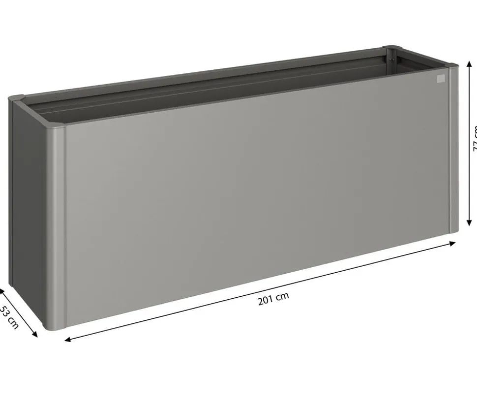 Biohort Metall HochBeet 2x0,5, ca. B201,6/H77/T54,7 cm