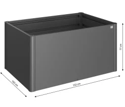 Biohort Metall Hochbeet 1,5x1, ca. B152/H77/T102 cm