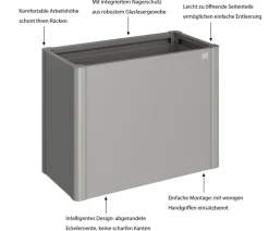 Biohort Metall HochBeet 1x0,5, ca. B103,1/H77/T54,7 cm