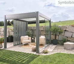 Biohort Pergola 3 x 3,5 zweifarbig, ca. B312/H264/T367,5 cm