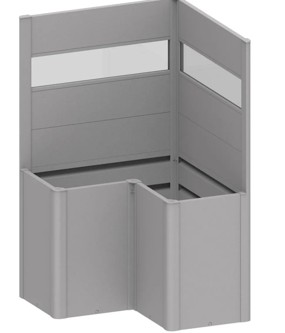 Biohort Sichtschutz Belvedere L100 mit Acrylglas, ca. B102/H91/T102 cm