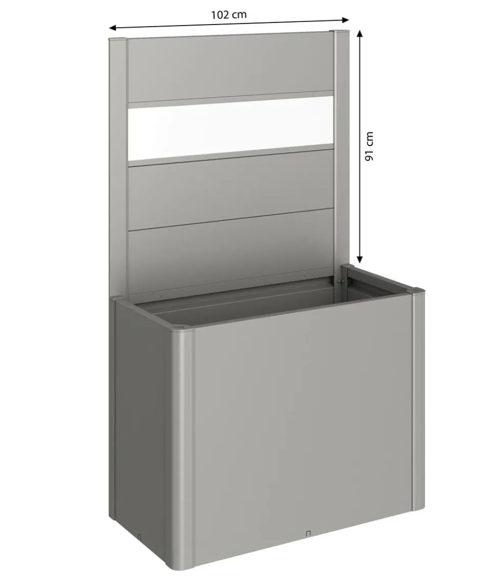 Biohort Sichtschutz Belvedere 100 mit Acrylglas, ca. B102/H91/T4 cm
