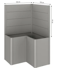 Biohort Sichtschutz Belvedere L100, ca. B102/H91/T102 cm
