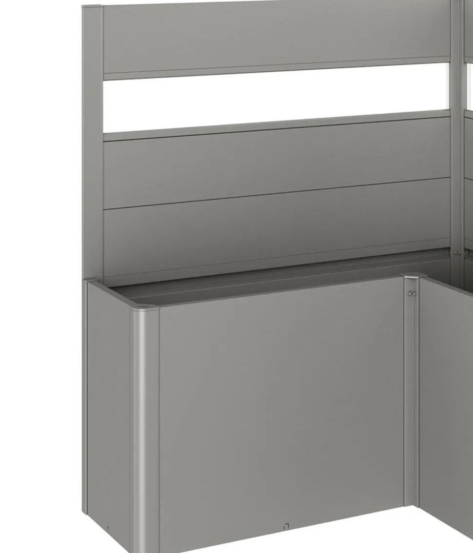 Biohort Sichtschutz Belvedere L150 mit Acrylglas, ca. B152/H91/T152 cm