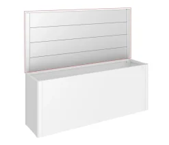 Biohort Sichtschutz für HochBeet 4x1, ca. B397/H91/T4 cm