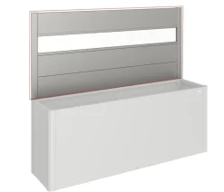 Biohort Sichtschutz mit Acrylglas für HochBeet 4x1, ca. B397/H91/T4 cm