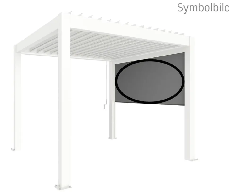 Biohort Sonnenschutzrollo Gr. 3,5 m, elektrisch, ca. B235/H10/T327 cm
