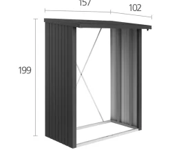 Biohort WoodStock® 150 für Kaminholz
