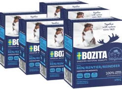 BOZITA Nassfutter für Hunde Häppchen in Gelee, 6 x 370 g