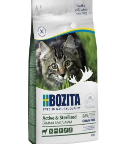 BOZITA Trockenfutter für Katzen Active & Sterilised Grain Free Lamb, Lamm
