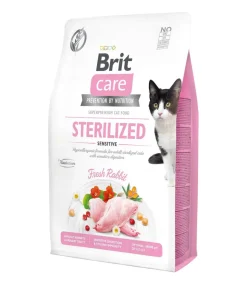 Brit Care Trockenfutter für Katzen Sterilized Sensitive Adult, Kaninchen
