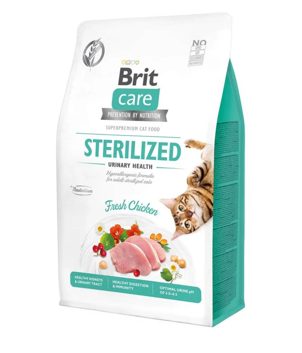 Brit Care Trockenfutter für Katzen Sterilized Urinary Health Adult, Huhn