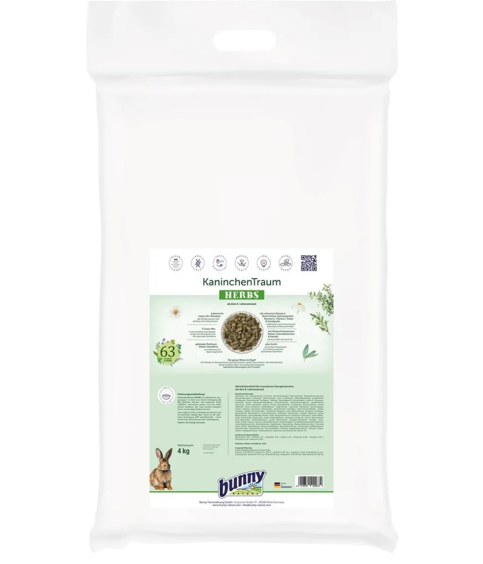 bunny® NATURE Kaninchenfutter KaninchenTraum HERBS