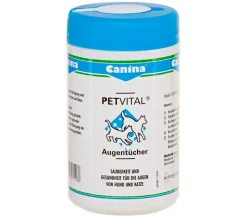 Canina® Petvital Augentücher für Hunde und Katzen, 120 Stk.