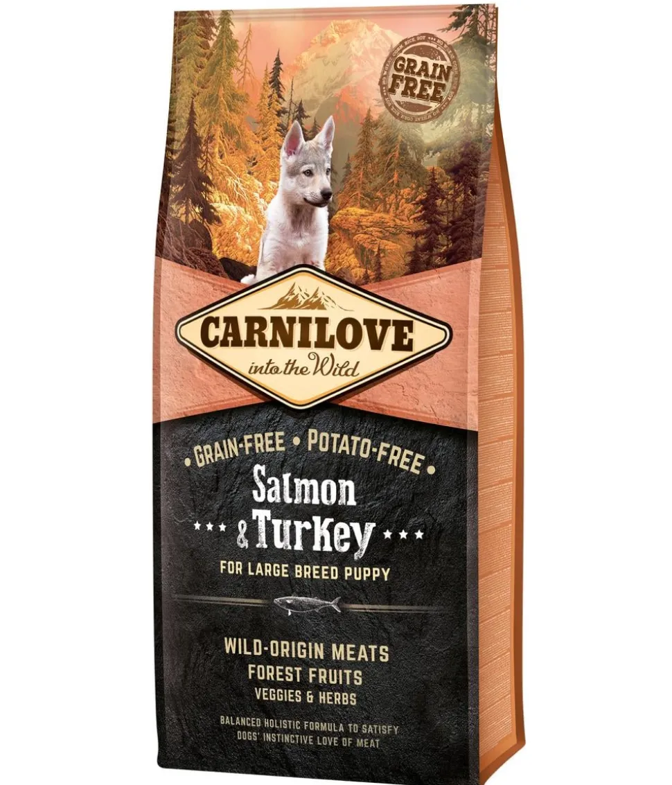 Carnilove Trockenfutter für Hunde Large Breed Puppy, Lachs & Truthahn