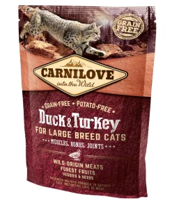 Carnilove Trockenfutter für Katzen Large Breed Adult, Ente & Truthahn