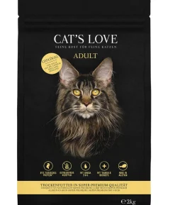 CAT'S LOVE Trockenfutter für Katzen Adult, 2 kg