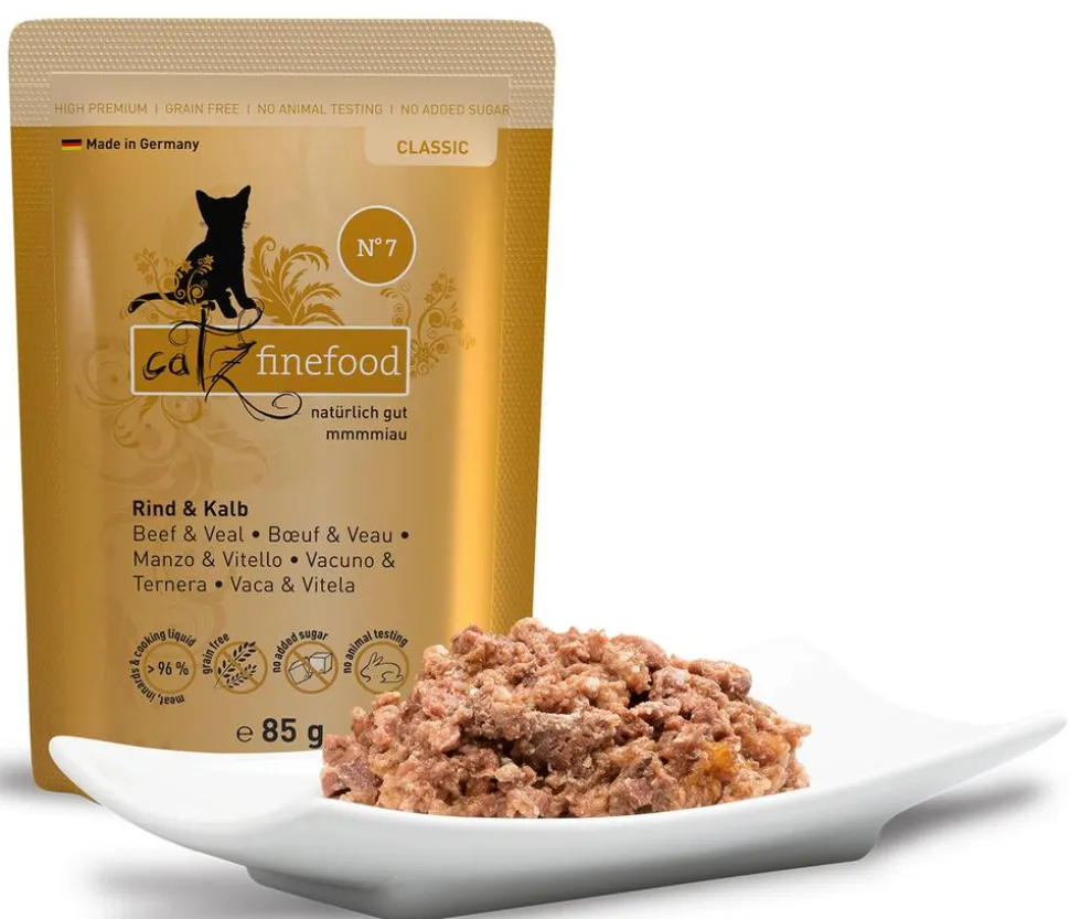 Catz finefood, Nassfutter für Katzen, 16 x 85 g