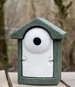 CJ Wildlife WoodStone® Nistkasten Holzbeton, Einflugloch ca. Ø28 mm, grün