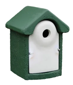 CJ Wildlife WoodStone® Nistkasten Holzbeton, Einflugloch ca. Ø28 mm, grün