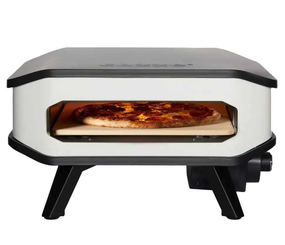 Cozze elektrischer Pizzaofen 34 cm (13"), inkl. Pizzastein & Hitzeschild, ca. B53/H29/T53 cm