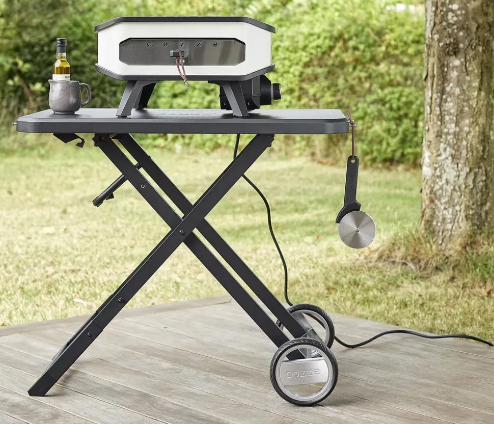 Cozze elektrischer Pizzaofen 34 cm (13"), inkl. Pizzastein & Hitzeschild, ca. B53/H29/T53 cm