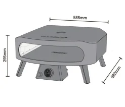 Cozze Gas-Pizzaofen Classic 42 cm (17"), mit Thermometer inkl. Pizzastein, ca. B58,5/H29,5/T58,5 cm