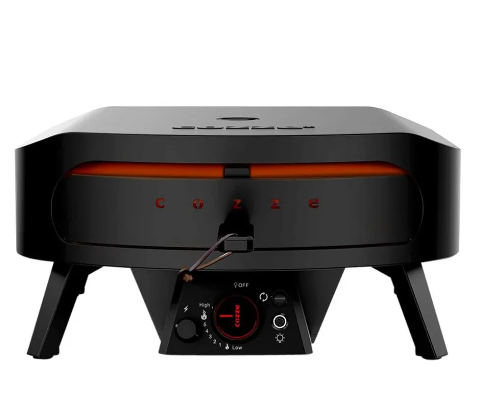 Cozze Gas-Pizzaofen Rotate Black Edition, inkl. Pizzastein, 43 cm (17"), ca. B58,5/H29,5/T58,5 cm