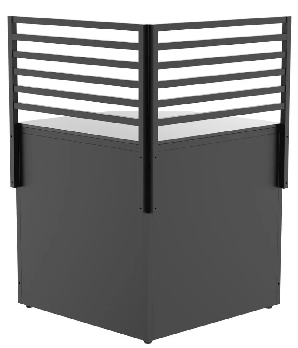Cozze Outdoor-Küche Rückwand Eckmodul Elements, ca. B90/H75/T2,5 cm