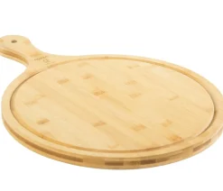 Cozze Pizzaschneidebrett mit Griff, ca. Ø35/H2 cm