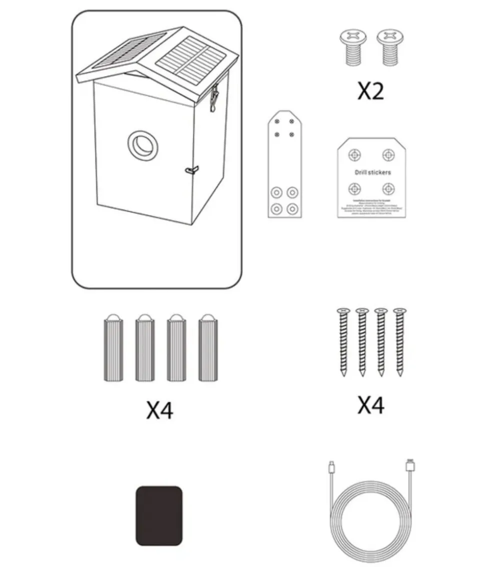 Croci Nistkasten Smart Wi-Fi, inkl Kamera, ca. B19,5/H32,3/T20 cm