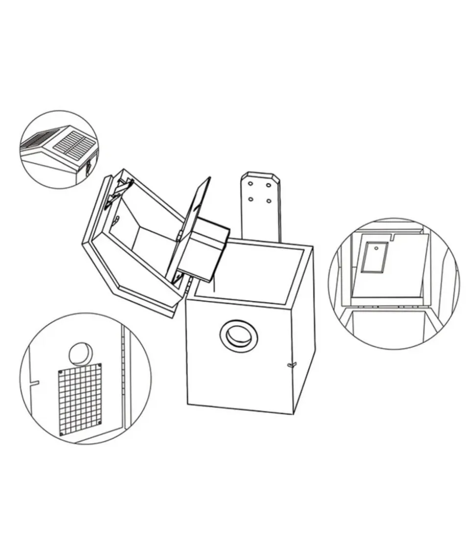 Croci Nistkasten Smart Wi-Fi, inkl Kamera, ca. B19,5/H32,3/T20 cm